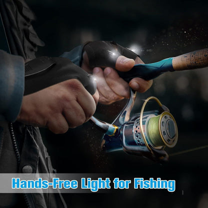 LED Handschuhe mit Licht, Angelzubehör Männer Geschenke