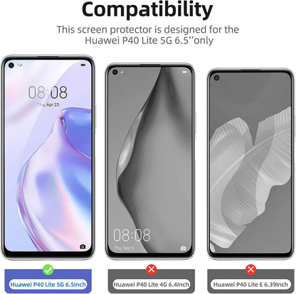 Panzer Schutz Glas Huawei P40 Lite 5G 2x Displayschutz 9H 0.33mm Ultra-Klar
