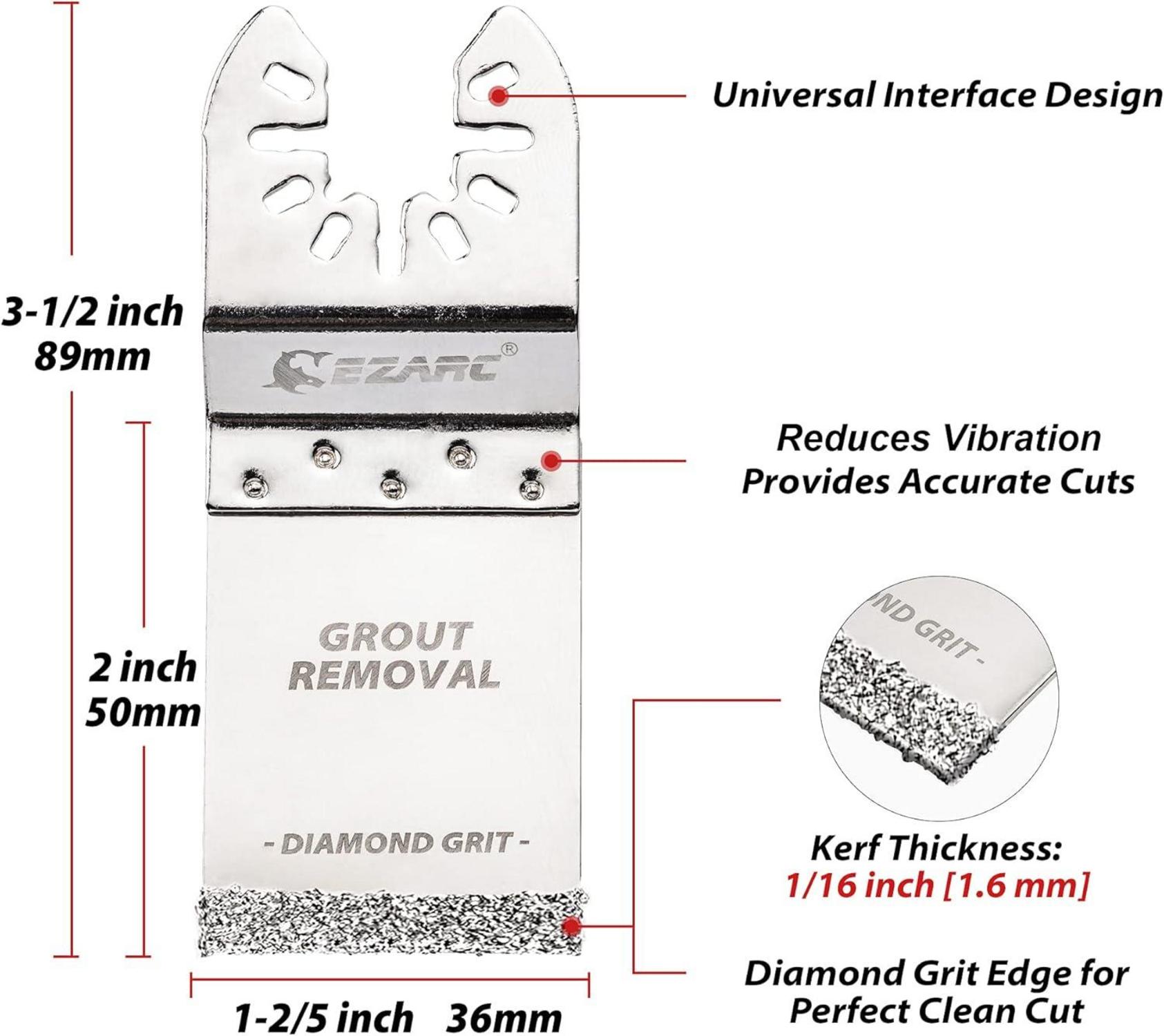 EZARC Diamant Multitool Sägeblätter Mörtel Zubehör
