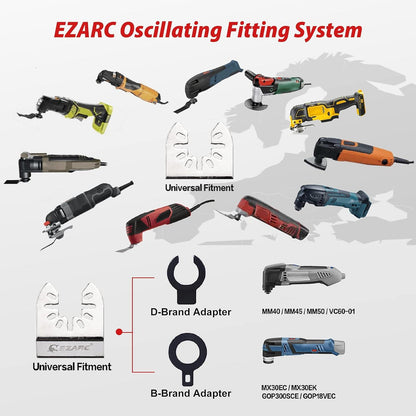 EZARC Diamant Multi-Tool Sägeblätter Universell kompatibel 3 Stück