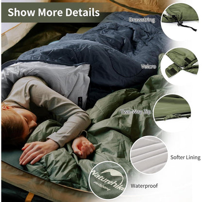 Naturehike Deckenschlafsack 3 Jahreszeit Wasserdicht