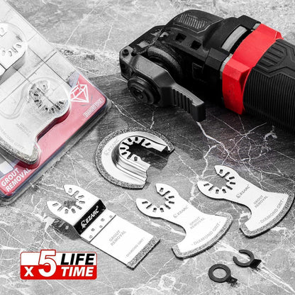 Diamant Multitool Sägeblätter Set 3-teilig Fugenreiniger