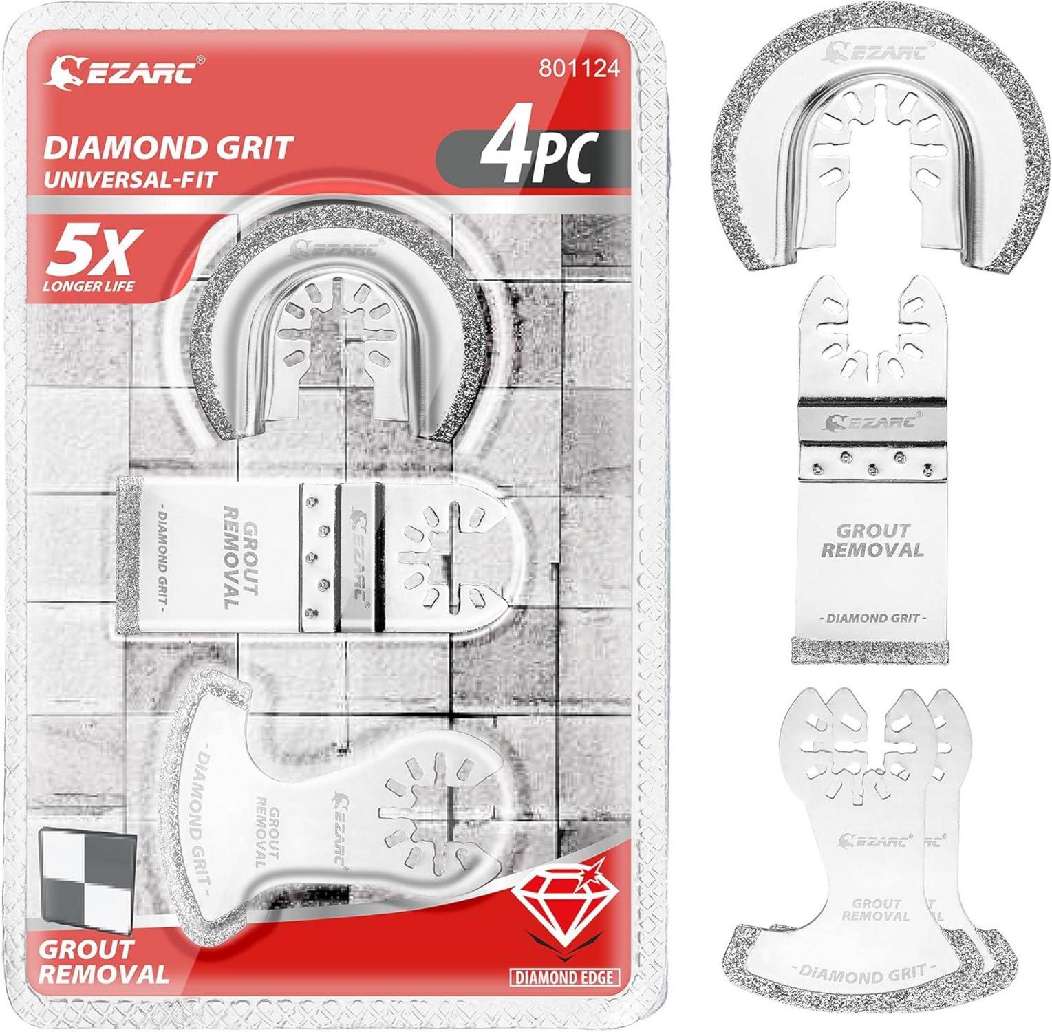 EZARC Diamant Multitool Sägeblätter für Mörtel 4er Set