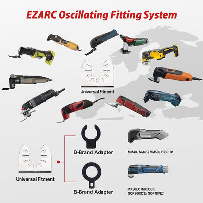 Diamant Multitool Sägeblätter Set Mörtel Zubehör 4-teilig