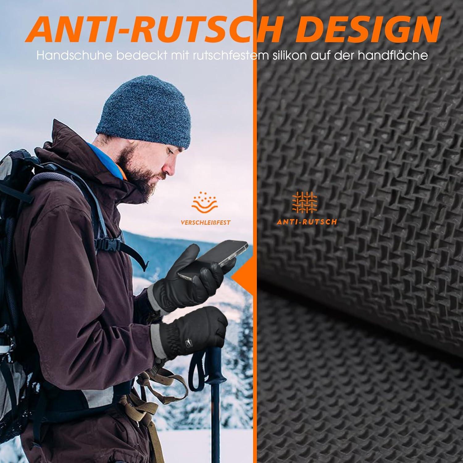 Wasserdichte Skihandschuhe mit Touchscreen für Wintersport
