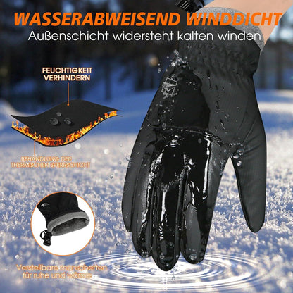 Cevapro Winterhandschuhe wasserdicht Skihandschuhe Touchscreen Herren Damen