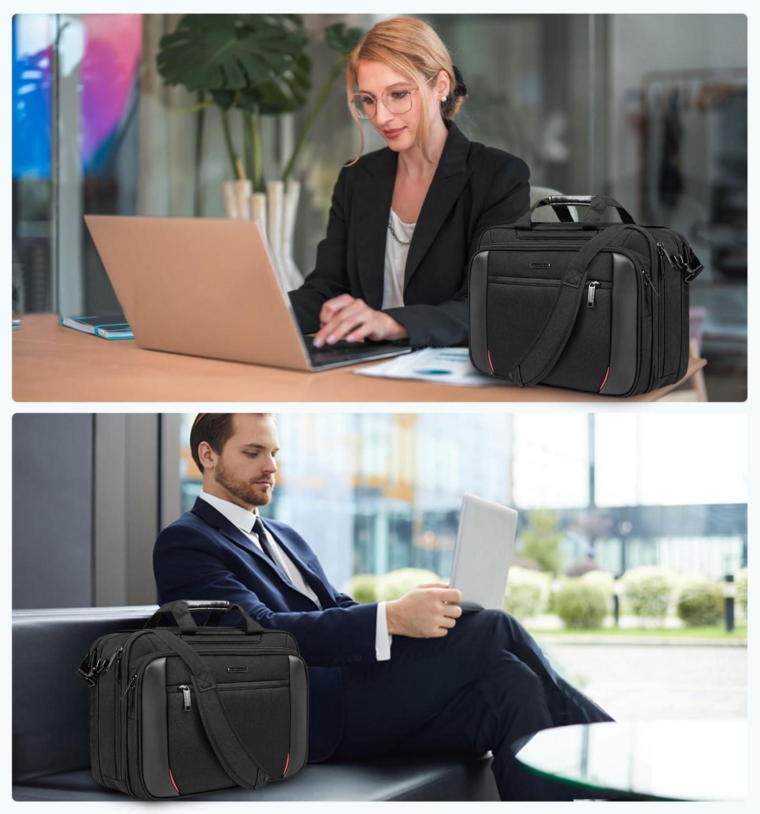 Laptoptasche 17,3 Zoll Business Aktentasche RFID Schultertasche