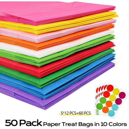 CHEPULA Papiertüten 50 Stück Kindergeburtstag Geschenktüten