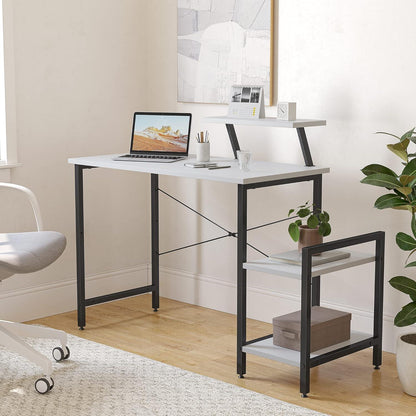 Kleiner Schreibtisch 100x50 cm mit Regalen und
