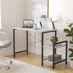 Kleiner Schreibtisch 100x50 cm mit Regalen und