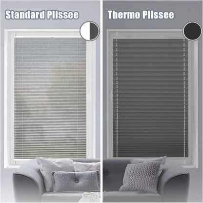Premium Plissee ohne Bohren Verdunkelung Klemmfix 80x220cm