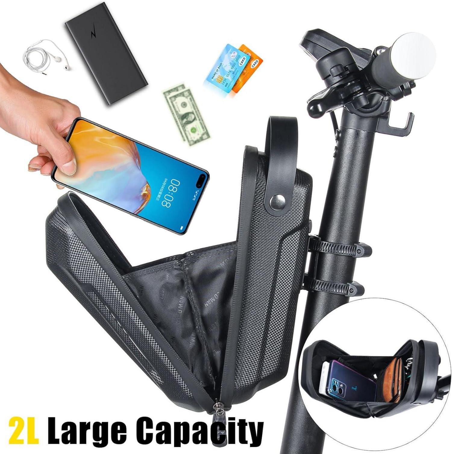 CHICLEW Große Roller Lenkertasche wasserdicht 2L Xiaomi M365 Ninebot E