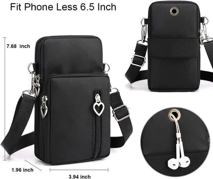 Handytasche Damen zum Umhängen Nylon Schultertasche 6.7