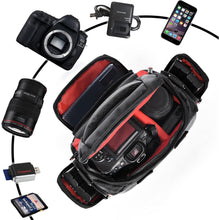 FOSOTO DSLR Kameratasche Canon Nikon Panasonic 26x18x17cm