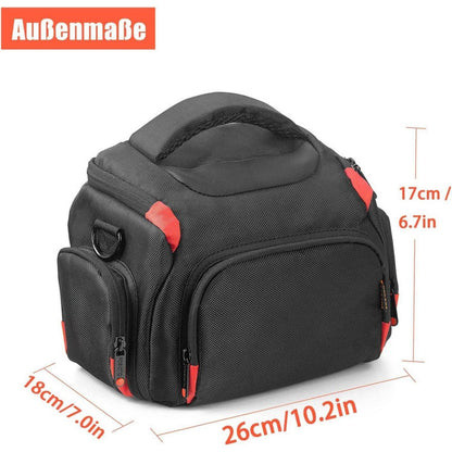 FOSOTO DSLR Kameratasche Canon Nikon Panasonic 26x18x17cm