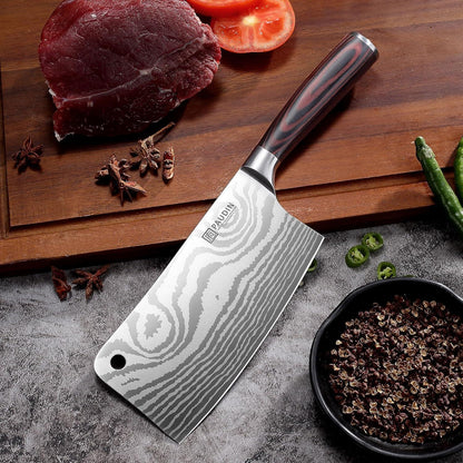 Hackmesser Kochmesser 17 cm Hackbeil Küchenmesser Holzgriff