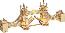 3D Holzpuzzle Modellbau Erwachsene DIY Bausatz Tower Bridge 113 Teile