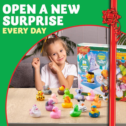 JOYIN Adventskalender 2024 mit Tiergummis für Kinder, 24