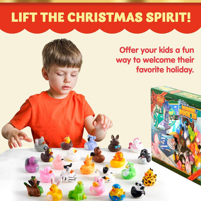 JOYIN Adventskalender 2024 mit Tiergummis für Kinder, 24