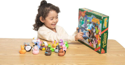JOYIN 24 Tage Weihnachten Adventskalender 2024 mit Tiergummis - Kinder Countdown