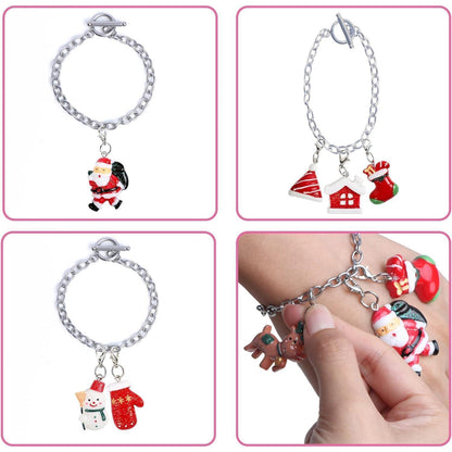 24-Tage-Weihnachts-Adventskalender mit 24 Anhängern und 3