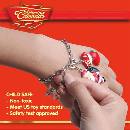 24-Tage-Weihnachts-Adventskalender mit 24 Anhängern und 3