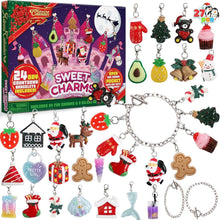 Adventskalender mit 24 Anhängern & 3 Armbändern, Bastelset