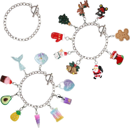Adventskalender mit 24 Anhängern & 3 Armbändern, Bastelset