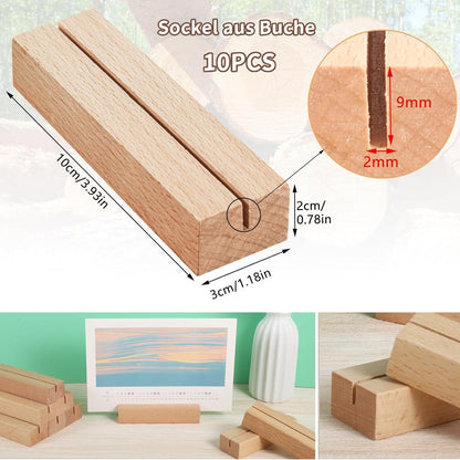 20x Holz Kartenhalter Tischkartenständer für Hochzeit Party