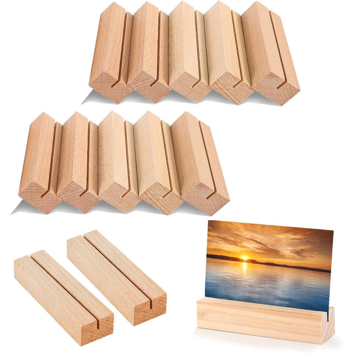 20x Holz Kartenhalter Tischkartenständer für Hochzeit Party