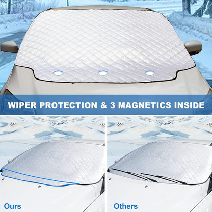 Frontscheibenabdeckung Auto Scheibenabdeckung Winter Magnet