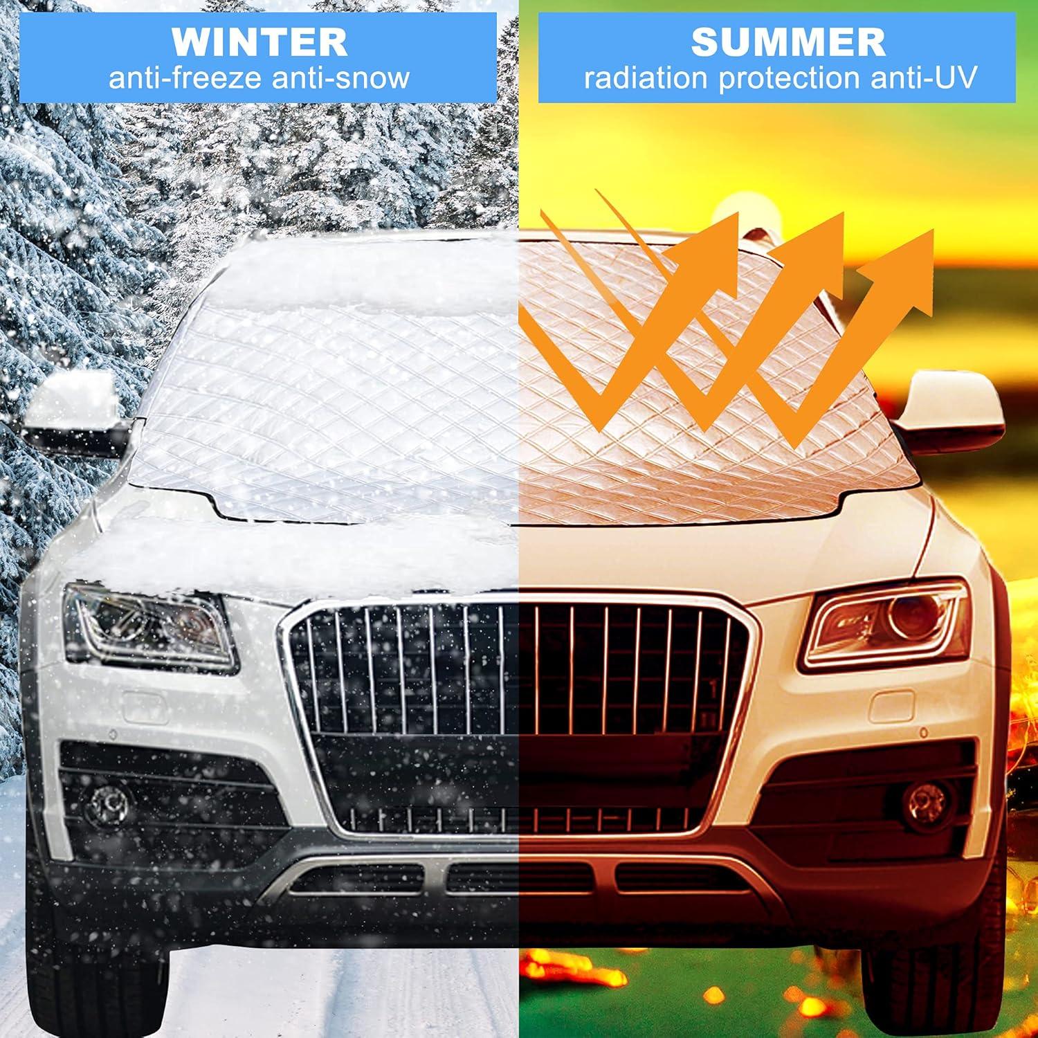 Frontscheibenabdeckung Auto Winter Magnet Fixierung 193x126cm