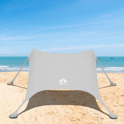 Strandzelt Lycra Sonnensegel UV-Schutz UPF 50+ 3x2.8m Grau