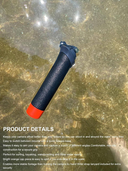Schwimmender Handgriff für Go Pro, Wasserdichter Handler inkl. Zubehör
