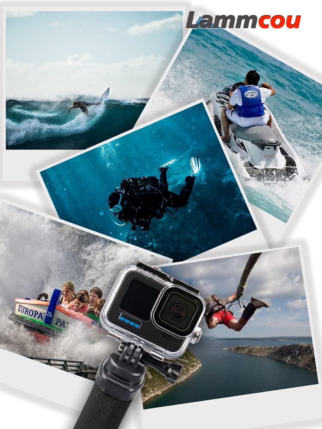Lammcou Schwimmender Handgriff Wasserdichter Handler für Go Pro Hero Actionkameras
