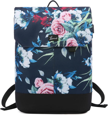 LOVEVOOK Damen Rucksack Tagesrucksack 15,6 Zoll Laptopfach Anti-Diebstahl Blau