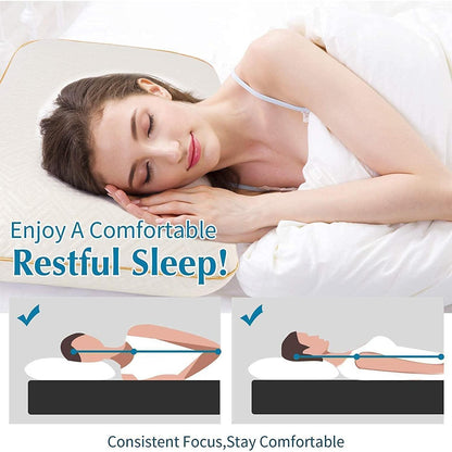 Memory Foam Nackenkissen mit abnehmbarem Bezug