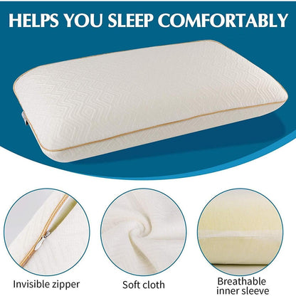 Memory Foam Nackenkissen mit abnehmbarem Bezug