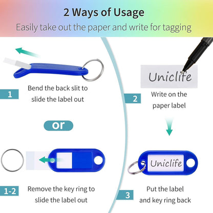 20er-Pack Robuste Schlüsselanhänger mit Geteiltem