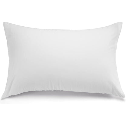 Kissenbezug 2er Set 100% Baumwolle Weiß 40x80cm