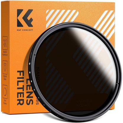 52mm Variabler Slim ND Filter ND2-ND400 1-9 Stop Graufilter