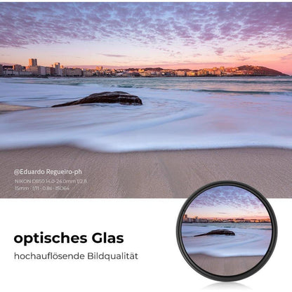 52mm Variabler Slim ND Filter ND2-ND400 1-9 Stop Graufilter