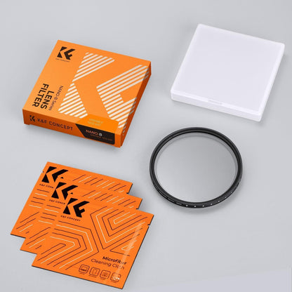 52mm Variabler Slim ND Filter ND2-ND400 1-9 Stop Graufilter