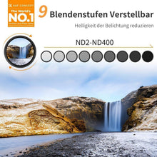 67mm Variabler ND Filter ND2-ND400 Slim Neutral Graufilter