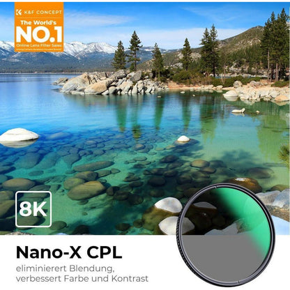 Polfilter 95mm CPL mit 28x Vergütung für mehr Kontrast