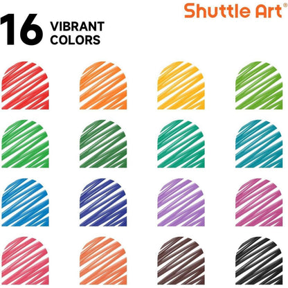 Whiteboard Stifte Set 16 Farben, Feinsptz, Abwischbar
