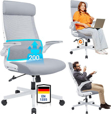 Ergonomischer Bürostuhl mit verstellbarer Kopfstütze und Wippfunktion