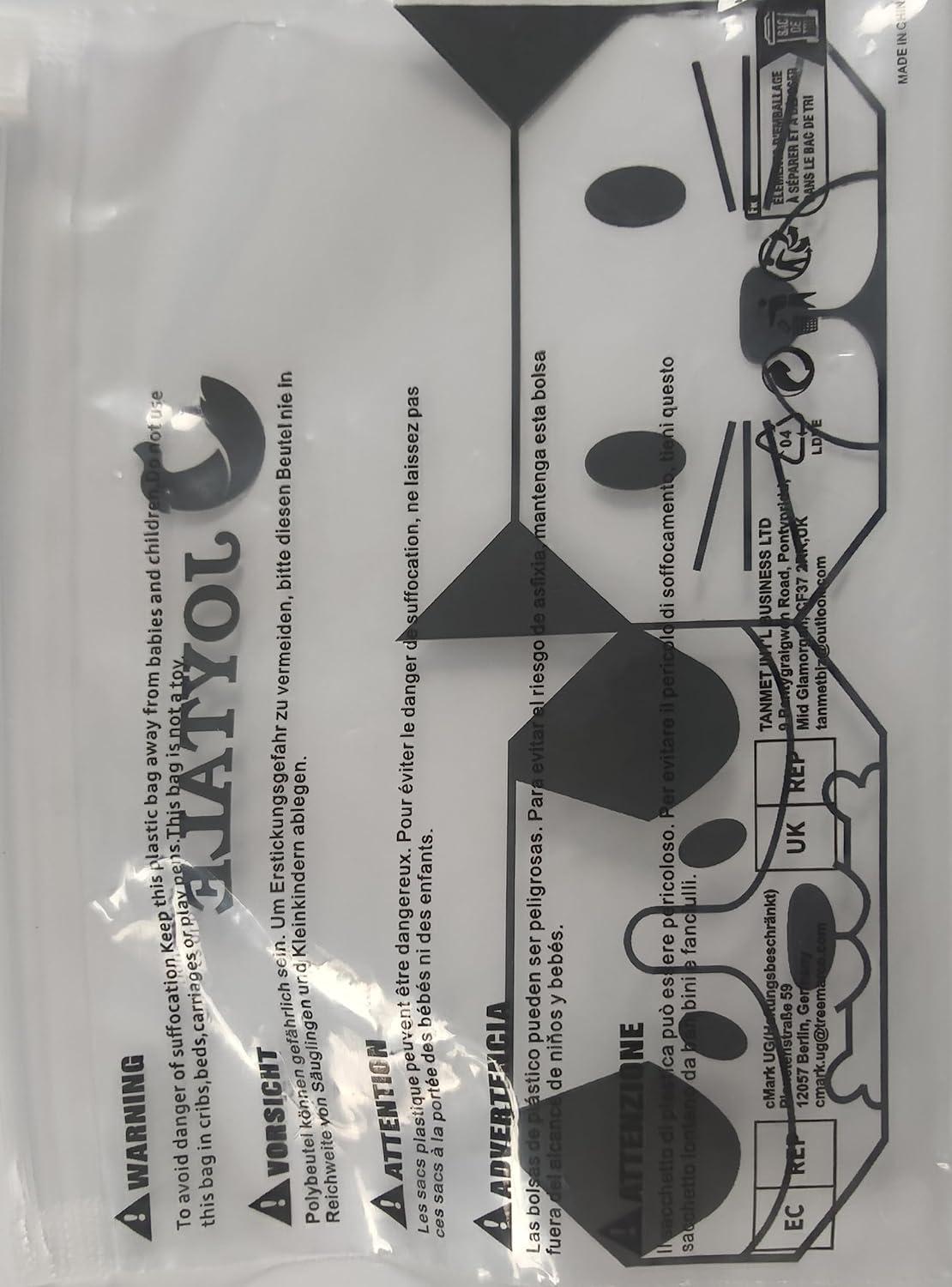 Joytale Reflektierende Schleppleine 10m Schwarz, Gepolsterter Griff, Nylon Trainingsleine