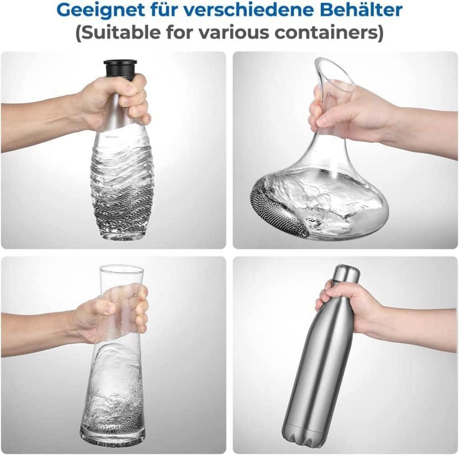 Edelstahl Reinigungsperlen für Dekanter Karaffen Vase Flask, 1200 Kugeln
