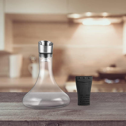 Edelstahl Reinigungsperlen 1200 Kugeln mit Silikonbeutel für Dekanter Karaffen